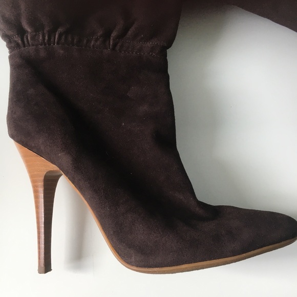 Aldo Brown Suede Stilleto Boots 8.5 - Picture 4 of 6